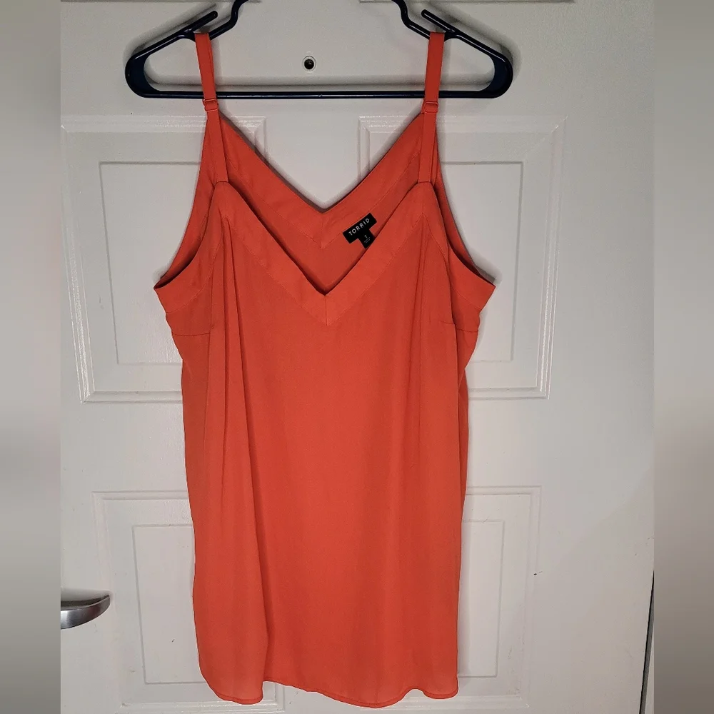 Torrid Cami Sleevelss Blouse‎ Orange Size 1X